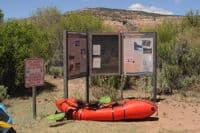 Signage at Chavez Canyon Access
