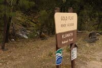 Gold Flat River Access Sign