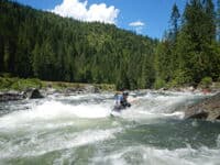 Joel Coming Into the Eddy at Morning Glory