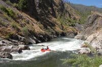 Packraft Dropping Into Lone Pine