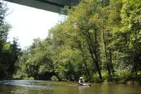 Crossing Under the Interstate 26 Bridge