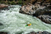 Kayaker headed toward the Angel Wings