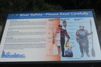 River Safety Sign