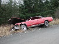 Discarded Car on the Put-in Road