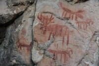 Pictographs at Stoddard Camp
