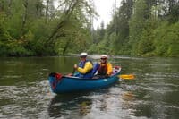 Canoe on the Sol Duc