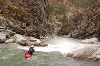 Typical scene in the beautiful Elk River Canyon