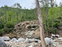 Massive landslide