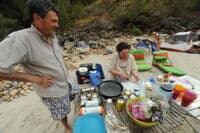Dinner at Rabbit Creek Camp