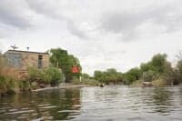 Dropping in to the Boat Chute at Cañon City Water Intake