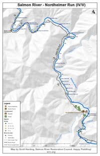 Salmon River Nordheimer Run Map