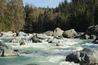 Looking Upstream from the Bottom of Boulder Drop