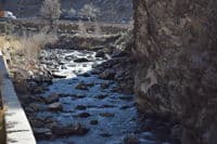 Rapid on the bend from the gravel road