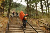 Access Steps at Hole in the Wall