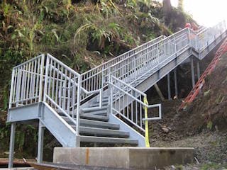 Canyon Creek Stair Repairs Underway (WA)