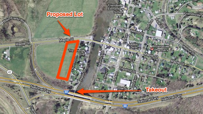 Satellite image of lot Satellite image of lot